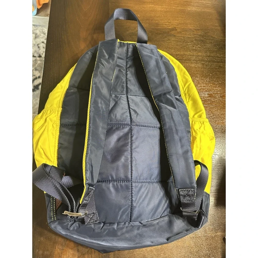 Abercrombie & Fitch Colorblock Yellow‎ Black Backpack Zip Adjustable Strap Men